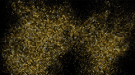 gold glitter halftone dotted backdrop vector