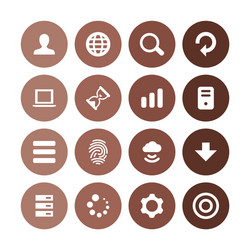 app icons universal set for web and ui vector image