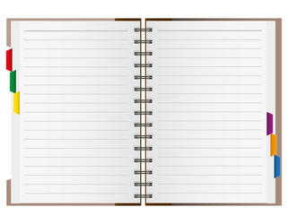 notebook for daily notes and reminders notepad vector image