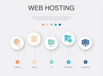 Internet server ftp site backup data center vector