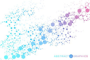 science network pattern connecting lines and dots vector image