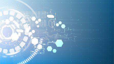 technological abstract digital element circuit vector image