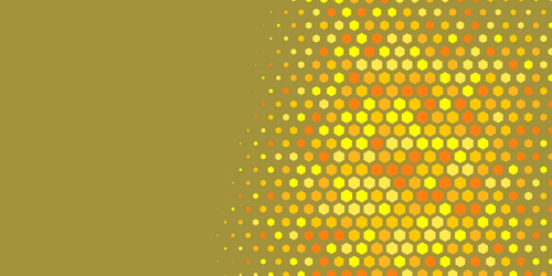 geometric abstract hexagon multi color background vector image