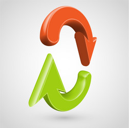Realistic 3d arrows Royalty Free Vector Image - VectorStock