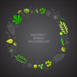 spring abstract floral background with place vector image