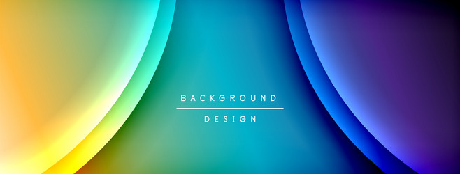 bright rainbow style color gradient with curve vector image