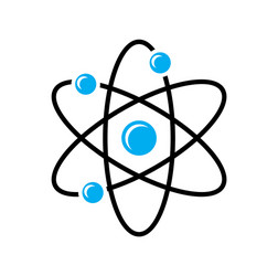 molecule icon on background for graphic and web vector image