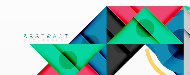 abstract geometric composition with overlapping vector image