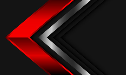 Abstract red arrow overlap black white Royalty Free Vector