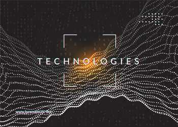 big data background technology for visualization vector image