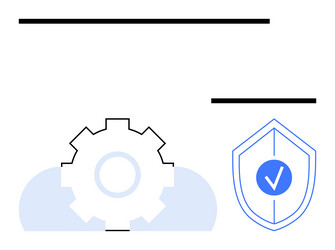 cloud technology configuration and security vector image