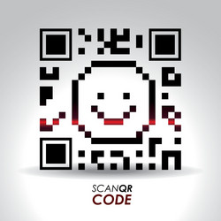 scan qr code design vector image