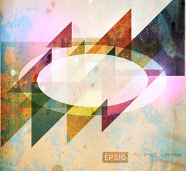 Triangular Grunge Abstract Background vector image