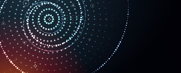 abstract digital cloud computing technology vector image