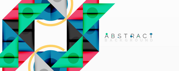 abstract geometric composition with overlapping vector image