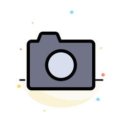 Camera image photo basic abstract flat color icon vector