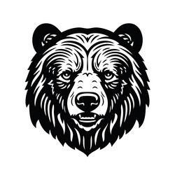 Bear head concept logo Royalty Free Vector Image