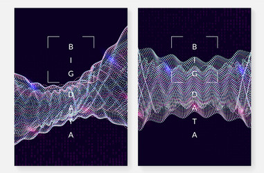 big data background technology for visualization vector image
