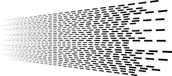 random 3d dashed lines in perspective segmented vector image