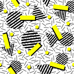Retro 80s Pattern Background vector image