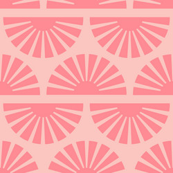 seamless pattern with abstract shapes in pink vector image