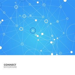 structure molecule and communication science vector image