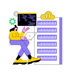 big data developer abstract concept vector image