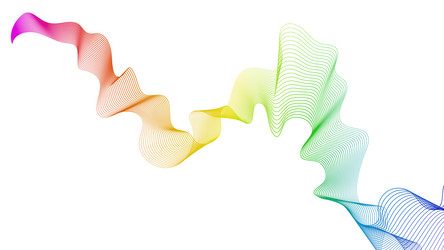 abstract backdrop with wave gradient lines vector image