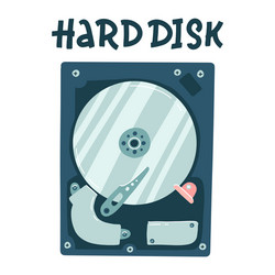 Hard drive disk Royalty Free Vector Image - VectorStock