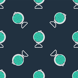 line download inbox icon isolated seamless pattern vector image
