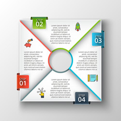 Square infographic vector