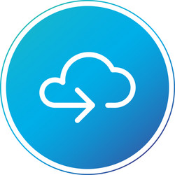Cloud Backup Restore Button vector image