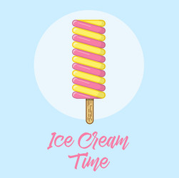 Logotype of ice cream vector