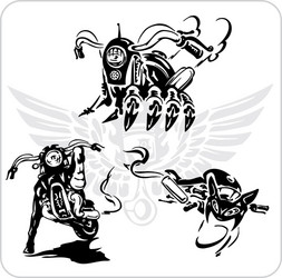 set - bike symbol Vector Image