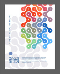 Abstract Geometric Circuit Patterns vector image