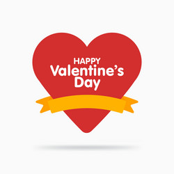 Happy valentines day card vector