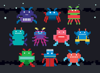 space game user interface template vector image