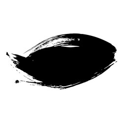 Free hand brush stroke black icon drawn vector