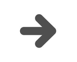 next arrow simple icon forward arrowhead vector image