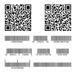 code bar for design product scan barcode vector