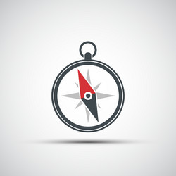 Compass Icon - Navigation Symbol vector image