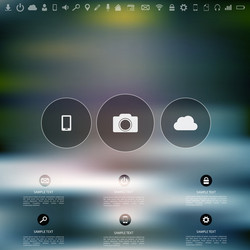 defocused abstract texture background with web vector image