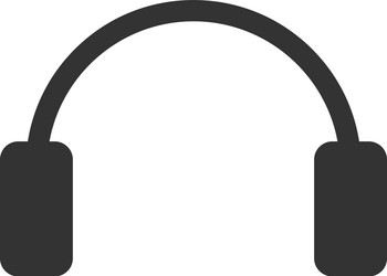 Red headphone template Royalty Free Vector Image