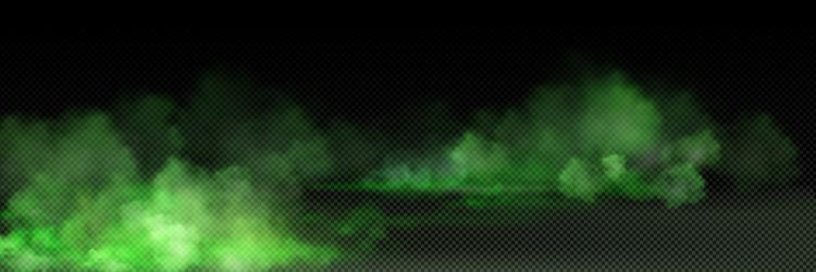 Green toxic smoke cloud with overlay effect Vector Image