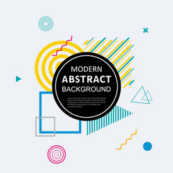 modern simple abstract circle geometric memphis vector image