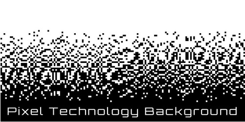 Pixelated Technology Gradient Background vector image