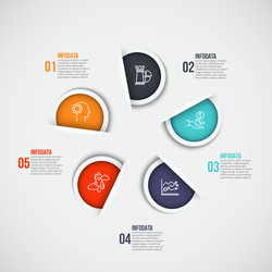 Infographic design template vector