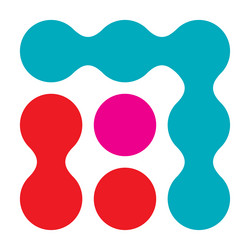 metaball connected dots circles pattern texture vector image