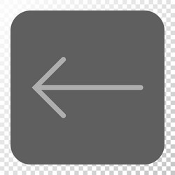 arrow left rounded square button vector image