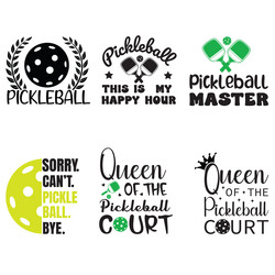 best pickleball t-shirt design pack Vector Image